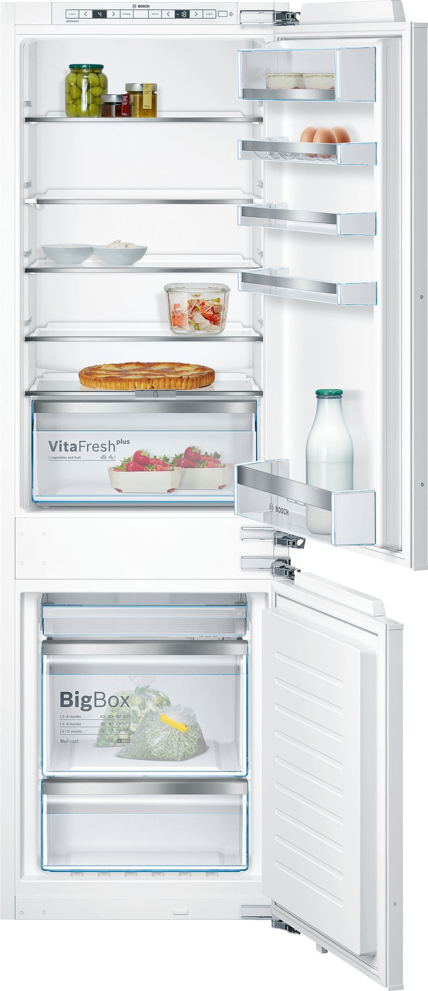 Встраиваемый двухкамерный холодильник Bosch KIN 86KF31