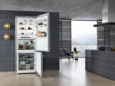 Отдельностоящая холодильно-морозильная комбинация Miele KFN16947D ED/CS