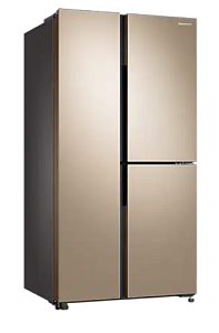 Холодильник многодверный Samsung RS63R5571F8/WT бежевый