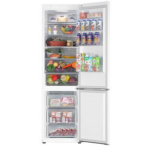Холодильник с морозильником LG GA-B509MVQM белый