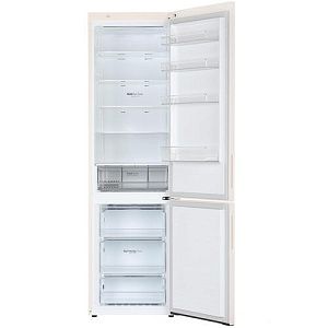 Холодильник с морозильником LG GA-B509CEWL бежевый