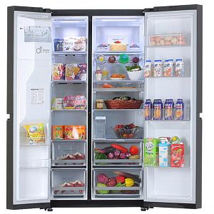 Холодильник Side by Side LG GC-L257CBEC черный