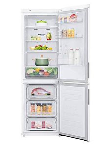 Холодильник с морозильником LG GA-B459CQSL белый