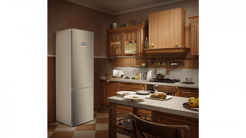 Холодильник с нижней морозильной камерой BOSCH KGN39AV31R