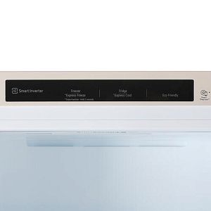 Холодильник с морозильником LG GA-B509CECL бежевый