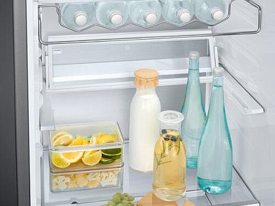 Холодильник с морозильником Samsung RB37P5491SA серебристый