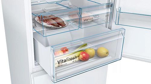 Холодильник с нижней морозильной камерой BOSCH KGN49XW20R
