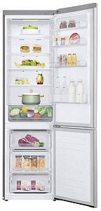 Холодильник с морозильником LG GA-B509MAWL серебристый