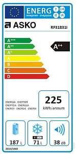 Встраиваемый холодильник Asko RF31831I