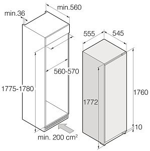 Встраиваемый морозильник Asko FN31831i