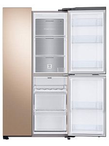 Холодильник многодверный Samsung RS63R5571F8/WT бежевый