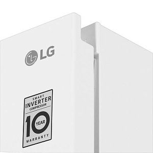 Холодильник с морозильником LG GA-B509LQYL белый