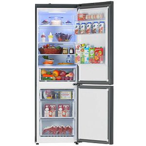 Холодильник с морозильником Samsung RB34T670FBN/WT черный