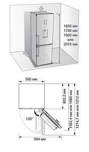 Холодильник с морозильником Samsung RB37A5000SA/WT серебристый