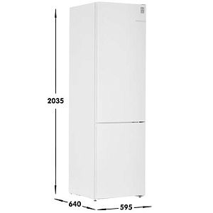 Холодильник с морозильником Bosch KGN39UW25R белый