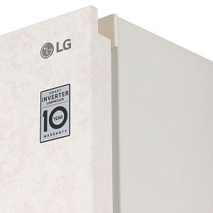 Холодильник с морозильником LG GA-B509MEQM бежевый