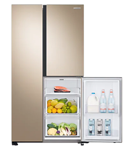Холодильник многодверный Samsung RS63R5571F8/WT бежевый