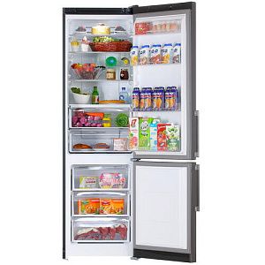 Холодильник с морозильником Whirlpool WTNF 923 BX черный