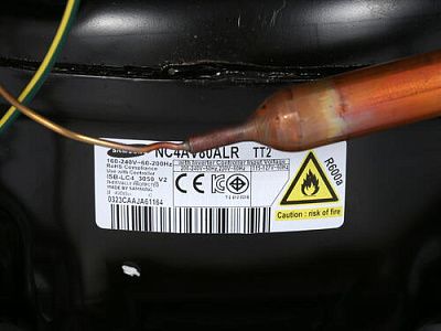 Холодильник без морозильника Samsung RR39M7140SA/WT серебристый