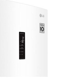 Холодильник с морозильником LG GA-B459CQSL белый