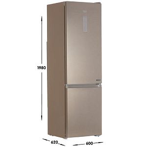 Холодильник с морозильником Hotpoint-Ariston HTR 8202I BZ O3 бронзовый