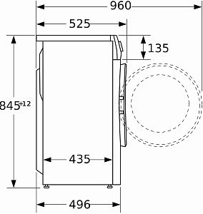 Узкая стиральная машина BOSCH WHA232X1OE