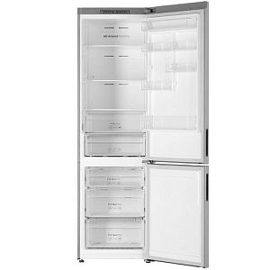 Холодильник с морозильником Samsung RB37A5000SA/WT серебристый