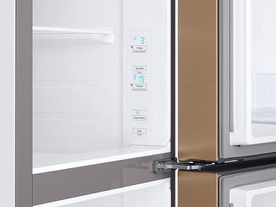 Холодильник многодверный Samsung RS63R5571F8/WT бежевый