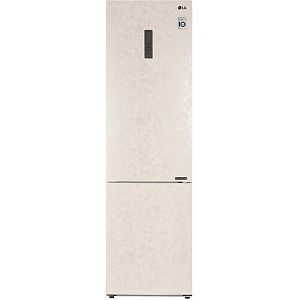 Холодильник с морозильником LG GA-B509CEWL бежевый