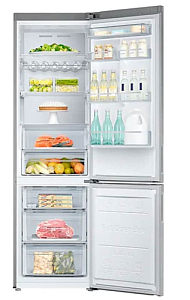 Холодильник с морозильником Samsung RB37P5491SA серебристый