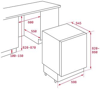 Встраиваемый холодильник Teka TKI3 145 D