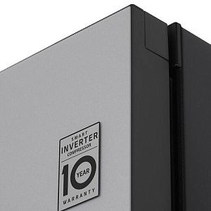 Морозильный шкаф LG GC-B404FAQM серебристый