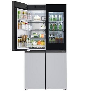Холодильник многодверный LG GR-A24FQAKM серый