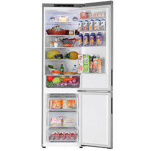 Холодильник с морозильником LG GA-B509CLCL серебристый