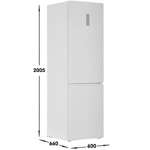 Холодильник с морозильником Haier C2F637CWRG белый