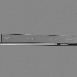 Холодильник с морозильником LG GN-H702HMHZ серебристый