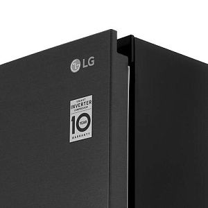 Холодильник с морозильником LG GA-B509PBAM черный