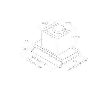Встраиваемая вытяжка Elica BOX IN PLUS IXGL/A/60