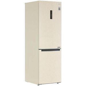 Холодильник с морозильником LG GA-B459MESL бежевый