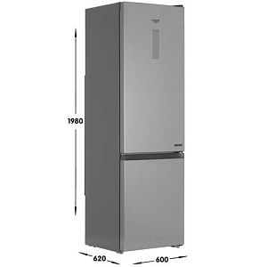 Холодильник с морозильником Hotpoint-Ariston HTR 9202I SX O3 серебристый