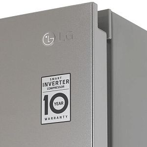 Холодильник с морозильником LG GA-B459MAUM серый