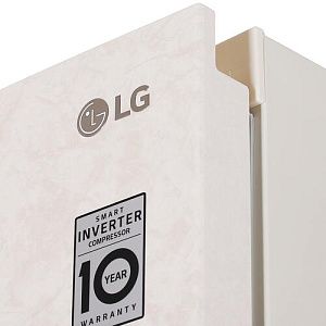 Холодильник с морозильником LG GA-B459SEUM бежевый