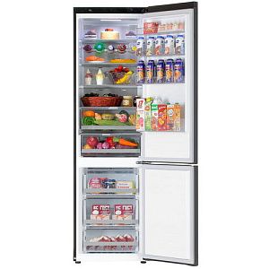 Холодильник с морозильником LG GA-B509PBAM черный