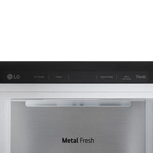 Морозильный шкаф LG GC-B404FAQM серебристый