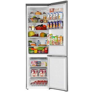 Холодильник с морозильником LG GA-B509MLSL серый