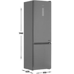 Холодильник с морозильником Hotpoint-Ariston HTR 8202I MX O3 серебристый