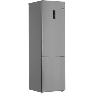 Холодильник с морозильником LG GA-B509CAQM серебристый