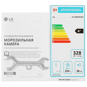 Морозильный шкаф LG GC-B404FEQM бежевый