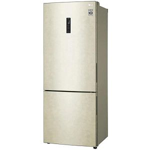 Холодильник с морозильником LG GC-B569PECM бежевый