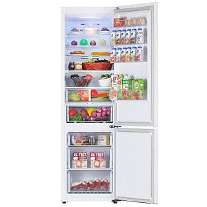 Холодильник с морозильником Samsung RB38T676FWW/WT белый